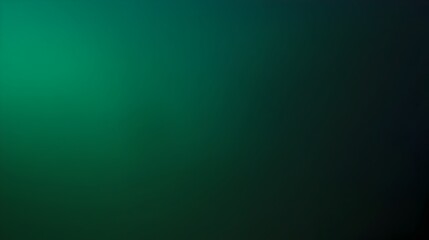 Poster - Serene and Sophisticated Gradient Background in Soothing Shades of Dark Green Offering Ample Space for Overlay Text Graphics or Design Elements