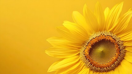 Poster - Smooth gradient background transitioning between 2 3 vibrant shades of sunflower yellow creating a versatile and visually striking foundation for overlaying text graphics or other design elements