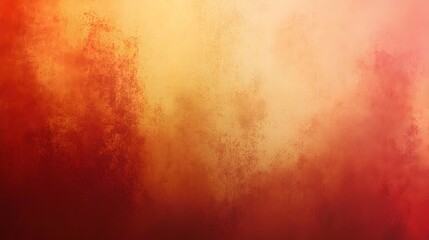 Poster - Elegant gradient background showcasing a smooth transition between various shades of rusty orange brown and red tones  This muted atmospheric design provides ample space for overlaying text logos