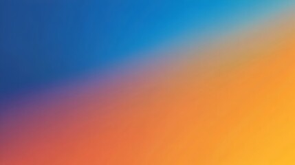 Poster - Serene Gradient Background with Smooth Transitions of Blue and Orange Hues Leaving Ample Space for Overlay Text or Graphic Elements  Versatile Modern and Visually Appealing Design