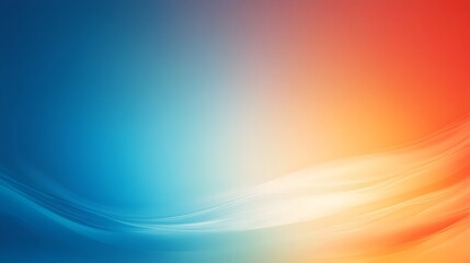 Poster - Visually Striking Gradient Background with Seamless Transitions Between Complementary Blue and Orange Shades Perfect for Overlaying Text Logos or Graphic Designs