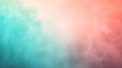 Poster - Elegant and Minimalist Gradient Background with Seamless Transitions Between Turquoise and Coral Tones Perfect for Overlaying Text Logos or Graphic Elements in Digital Design Advertising and Branding