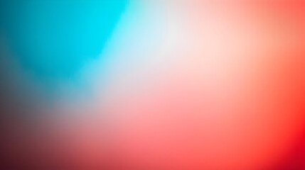 Poster - Elegant and minimalist gradient background featuring smooth transitions between two to three shades of cyan and vermilion creating a visually striking and versatile canvas for overlaying text