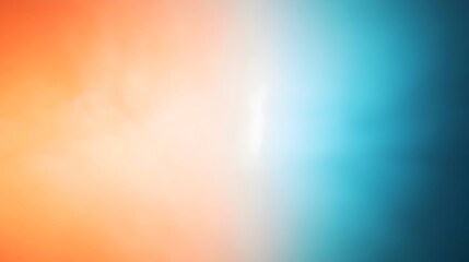 Poster - Stunning gradient background featuring smooth transitions between shades of cerulean and tangerine creating a versatile and visually striking canvas for overlaying text graphics