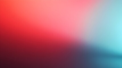 Poster - visually striking gradient background with seamless transitions between shades of rich red and cool 
