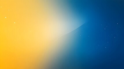 Poster - Elegant and modern gradient background with smooth transitions between two to three shades of vibrant yellow and calming blue hues leaving ample blank space for overlay text graphic elements