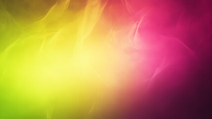 Poster - Smooth gradient blend of vibrant magenta and chartreuse tones creating a dynamic and contemporary digital backdrop perfect for overlaying text graphics or other design elements