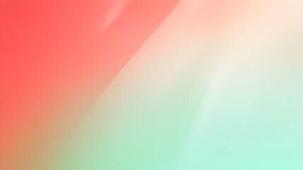 Poster - Elegant and Soothing Gradient Background Transitioning Smoothly Between Coral and Jade Tones Perfect for Overlaying Text Logos or Other Graphic Elements in Web Design Branding or Product Packaging