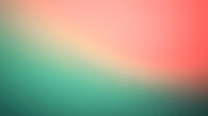 Poster - Serene and Elegant Gradient Background Transitioning Smoothly Between Shades of Coral and Jade Providing Ample Space for Text or Graphic Overlays