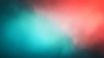 Poster - Smooth and Elegant Gradient Background Transitioning Between Turquoise and Scarlet Shades Providing a Versatile Canvas for Overlay Text Logos or Graphic Design Elements