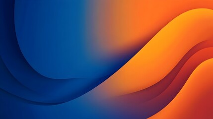 Poster - Vibrant Gradient Background with Smooth Transitions of Orange and Royal Blue   Versatile and Customizable Design for Overlays Wallpapers and Graphic Elements