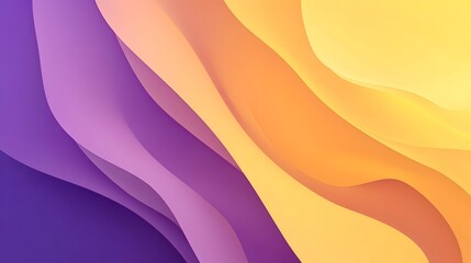 Poster - Elegant and modern gradient background with smooth transitions between two to three shades of violet and yellow leaving ample negative space for overlaying text logos or other graphic elements
