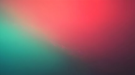 Poster - Elegant Smooth Gradient Background with Seamless Transitions between Scarlet and Turquoise Shades Providing a Versatile and Captivating Backdrop for Overlays Designs and Creative Projects