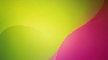 Poster - Elegant and modern gradient background with smooth transitions between vibrant shades of lime green and fuchsia creating a dynamic composition ideal for overlaying text logos