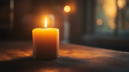 Wall Mural - candles in the church