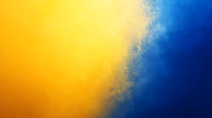Poster - Elegant gradient background featuring a smooth transition between indigo and sunflower yellow hues leaving ample space for overlaying text or graphic elements