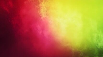 Poster - Gradient background with smooth transitions between 2 3 shades of lime green and crimson leaving ample space for overlaying text or graphic elements  Vibrant contemporary