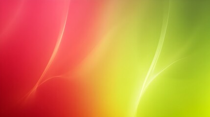 Poster - Captivating digital background with a smooth gradient transition between lush lime green and rich crimson hues providing a visually striking and versatile canvas for overlaying text graphics