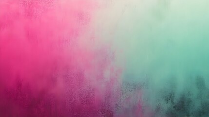 Poster - Captivating Gradient Background with Smooth Transitions of Fuchsia and Jade Hues   Visually Stunning Digital Artwork Ideal for Overlays Designs and Multimedia Applications
