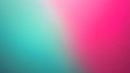 Poster - Vibrant Gradient Background with Smooth Transitions of Fuchsia and Jade Hues Leaving Ample Space for Overlay Text or Graphic Elements