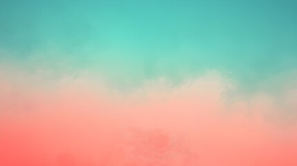 Poster - Elegant gradient background with smooth transitions between teal and coral hues providing ample space for overlay text graphics or other design elements