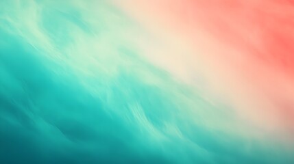 Poster - Visually striking gradient background featuring smooth transitions between turquoise and scarlet hues creating a modern minimalist and versatile design to showcase overlay text or graphic elements