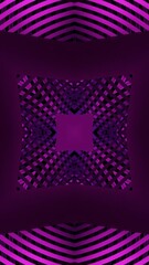 Poster - Square pattern with pulsating waves of lines. Design. Pulsating hypnotic pattern with moving square lines. Changing hypnotic pattern of square lines