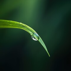 Wall Mural - Macro of Raindrop