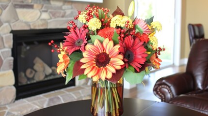 Wall Mural - flowers in vase