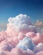 © FCEalin  - Realistic pastel clouds on blue sky with copy space