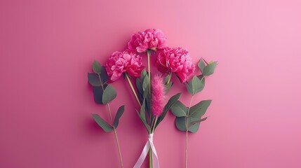 Wall Mural - A bouquet of peonies