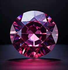 A Stunning and Exquisite Purple Gemstone that Features a Brilliant Cut and Luminous Clarity