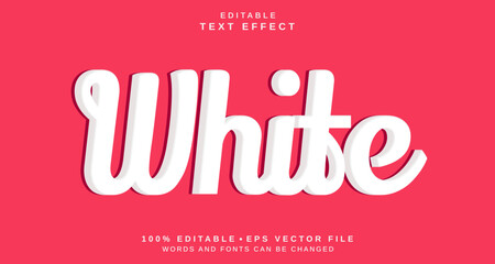 Poster - editable text style effect - white text style theme.