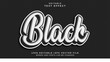 © Artzi - Editable text style effect - Black text style theme.