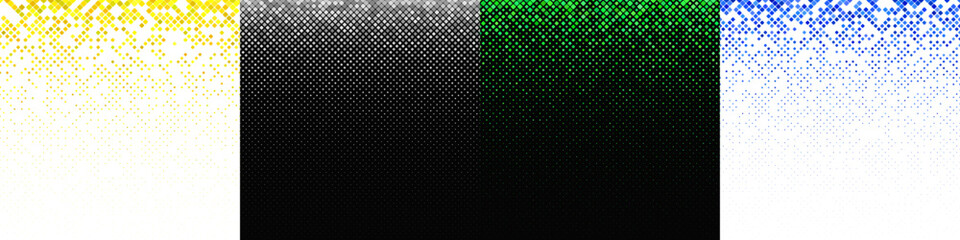Poster - Abstract diagonal square pattern collection