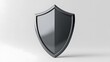 © Gary - Shield depicting protection. shield 3d icon. Protection, defense and security concept symbol: grey shield on isolated on white background