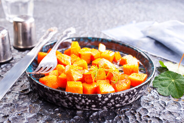 Sticker - Delicious homemade roasted sweet potato with herbs, salt and pepper