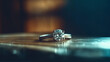 © Mando - Macro Close-Up of an Engagement Ring on a Table