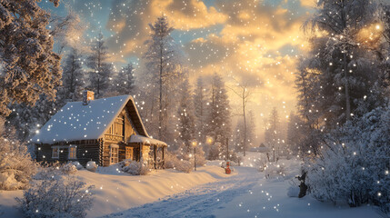 Canvas Print - christmas, winter,