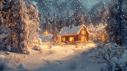 Canvas Print - christmas, winter,