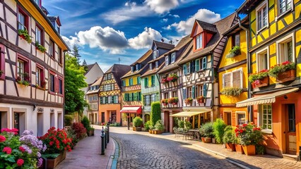 ruelle à Colmar, Alsace