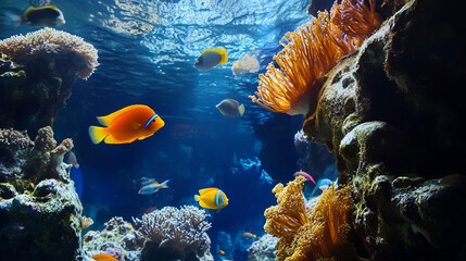 fish, coral, underwater,