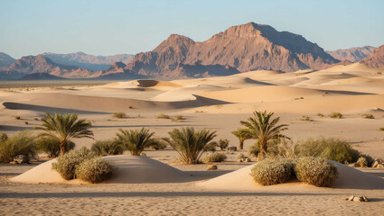 Wall Mural - Desert oasis background