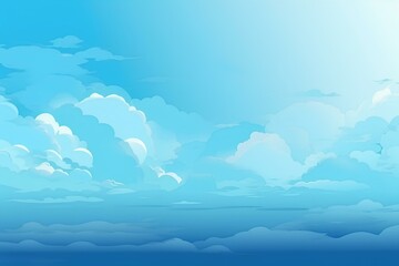 Wall Mural - blue sky with clouds