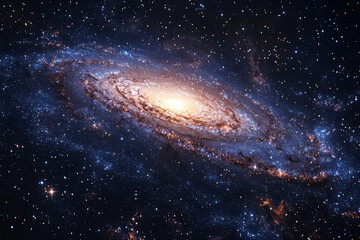 Wall Mural - a detailed map of the milky way galaxy with labeled constellations and star clusters, illustrating t