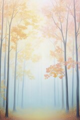 Canvas Print - The enchanted woodland grove bursts with vibrant foliage and whispers of gentle breezes, creating a serene escape for all who wander through its tranquil embrace.