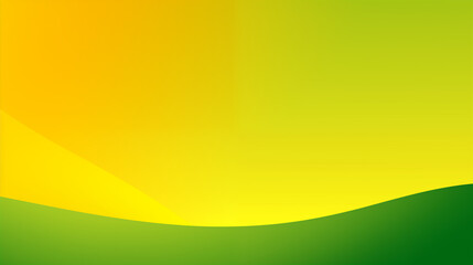 Wall Mural - Yellow and Green Gradient Background With Wavy Transition