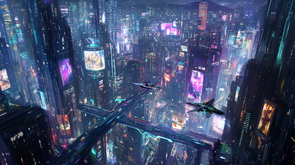 Poster - city ​​of the future