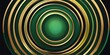 © Cross Guild - abstract vector concentric circles with green to gold gradient background