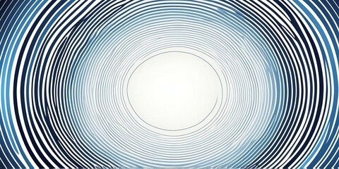 Wall Mural - abstract vector concentric circles with blue to white gradient background